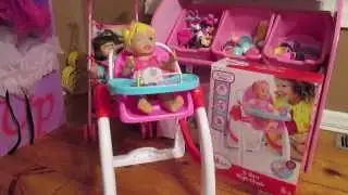 Fisher Price Little Mommy 3-in-1 High Chair Review!