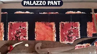 HOW TO CUT PALAZZO TROUSERS/PANTS for beginners step by step #palazzo #pants #trousers