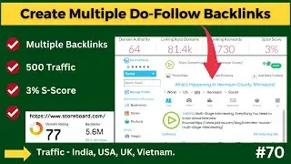 Create Multiple Do-Follow Backlink on this Site, Business Listing, Social, Image, Video, and Article