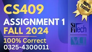CS409 assignment 1 solution 2024 | CS409 assignment 1 solution fall 2024