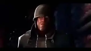 soldier staring