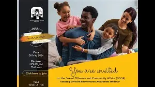 Gauteng Maintenance Awareness Webinar