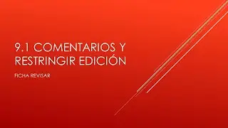 9.1 Comentarios