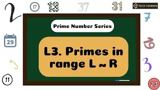 Count Primes in Range L to R | Sieve of Eratosthenes | Prefix Sum