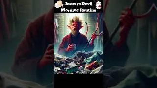 Jesus vs Devil :Morning routine #jesus #devil #jesuschrist #catholic