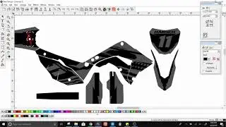 Motocross Graphics Full Design HONDA CR250 POLISPORT Graphics Kit in Vector