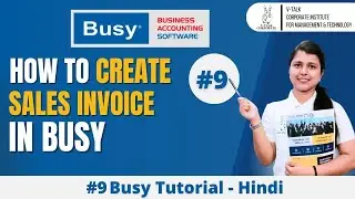 How to Create Sales Invoice In Busy |Tutorial in Hindi Lesson 09 ! #vtalkinstitute #busy