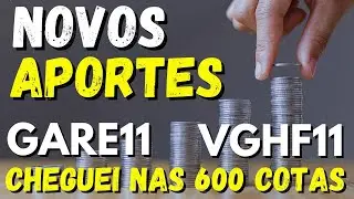 GARE11 E VGHF11: INVESTI QUASE R$2000 NESSES FIIS