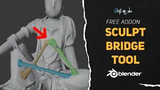 Slime Bridge Now Available For Free!  #Blender #geometrynodes