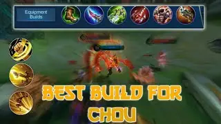 BEST BUILD FOR CHOU (*ONE HIT PHARSA*) |MLBB |Tamitzy