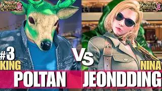 Tekken 8 Replays - Poltan (King) vs Jeondding (Nina) | High Level Ranked Set