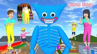 Baby Nana Vs Huggy Wuggy Siren Head Yuta Mio Takut | Sakura | Wilson Kiddy