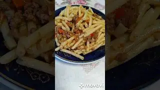 Готовлю ужин - макароны не по-флотски👍 #простаяеда #едавдеревне #рецепты #макароны