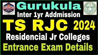 TS RJC-2024 Intermediate Notification |Gurukula RJC| |TS Residential Inter Colleges|by |Model Ideas|