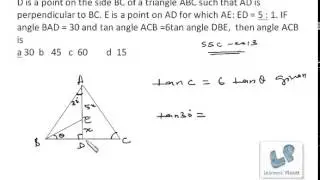 Problems on geometry from SSC  CGL 2013, quant tricks for competitive exams