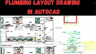How to make plumbing layout in autocad ||Plumbing||
