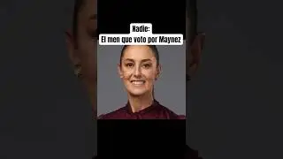 El men que votó por Maynez… 💀