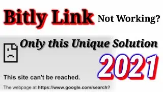 Bitly link not working? A Real solution in 2021, Unique ctg