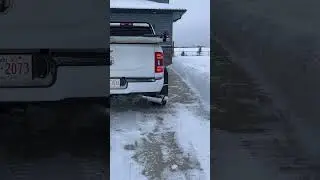 6.7 Cummins, 5” straight pipe with 7” tip. -30c plugged in start up