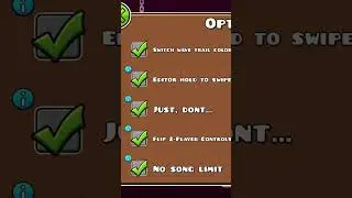 Что будет если включить все настройки в Geometry Dash 