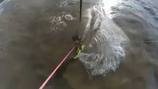 March 17th 10m light wind Kitesurfing - Llanrhystud