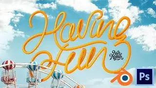 3D Lettering Timelapse Tutorial