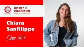 Chiara Sanfilippo - Alumna del Master in Fundraising 2023