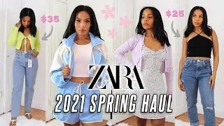 SHOP WITH ME! ZARA SPRING HAUL 2021 🌼