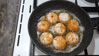Пожарьте МАНДАРИНЫ на СКОВОРОДЕ! и вы будете приятно удивлены, попробуйте!