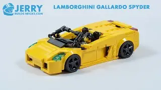 Custom LEGO Lamborghini Gallardo Spyder Instructions (MOC #141)