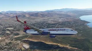 MSFS PMDG B738  ile LTFJ-LYBE uçuşu