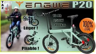 ENGWE P20 VAE pliant ultra léger Suréquipé - Test Démo Avis - Efficace et Silencieux !