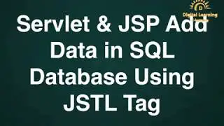 29 Add Data in SQL Database Using JSTL Tag | Online Training Download app from below link