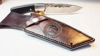 Making a custom-fit leather sheath