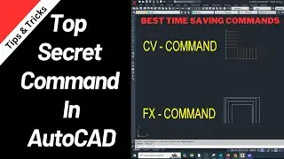 Top Secret Commands in AutoCAD | Time Saving commands in AutoCAD | KDS