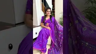Pretty Saree from @threadrootstory #minivlog 193 #shruvlogs🤩 #dailyvlog #sareelove #ethnicwear