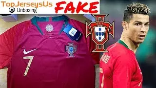Fake RONALDO 2018 PORTUGAL World Cup Jersey unboxing⚽🔥Home kit TopJerseysUs.ru