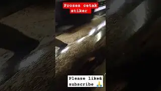Proses cetak stiker di bahan ritrama #shorts #short #shortvideo