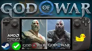 God of War & God of War Ragnarok Steam Deck Performance: FSR4 + Lossless Scaling