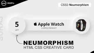 HTML CSS Neumorphism Product Card | CSS Neumorphism ui design @uiuxpro