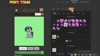 How to make back pigtails in Pony Town!