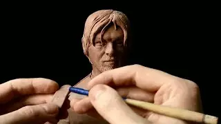 Norman Reedus Sculpting Sam Porter Bridges from Death Stranding