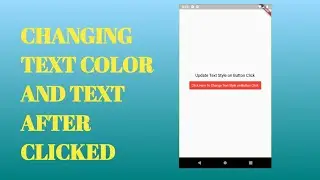 Changing text after clicked it | changing button text after clicked | changing button color |