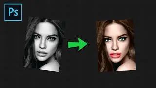 How to color a black and white image in Photoshop