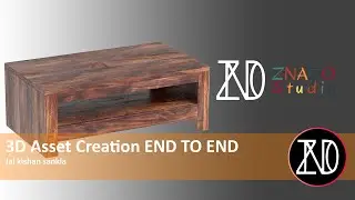 ZNADO Studio Live Stream 3D Asset Art | 1 hr one 3D Model Table