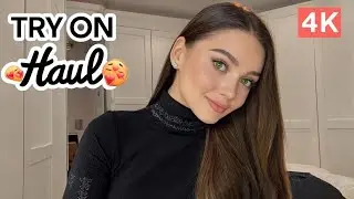 4k transparent dresses try-on haul review | transparent loungewear try on