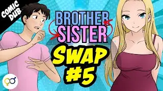 Brother x Sister Body Swap PART 5 | Caught looking at Dresses in her Brothers body! | Dub Comic
