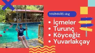 Marmaris vlog 🦀 (kaydıraktan 6 derece havuza atladım)