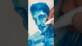 Drawing My Self-Portrait on the First Page of My New Sketchbook ✍️ #drawing #sketch #ohuhumarkers