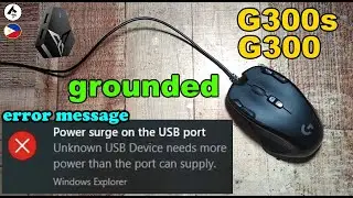 Grounded Logitech g300 / g300s mouse Lets fix it